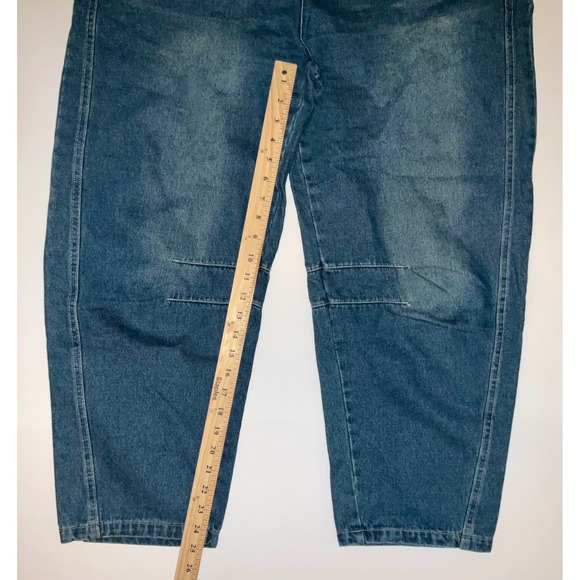 Womens Barrell Jeans Grunge Emo Indie Streetwear Size 34 - Picture 4 of 8